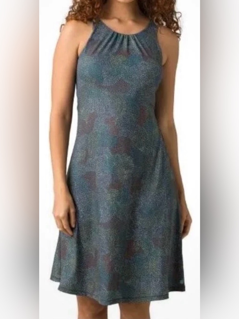 Prana Skypath Stretch Jersey Open Back Active Dress Large